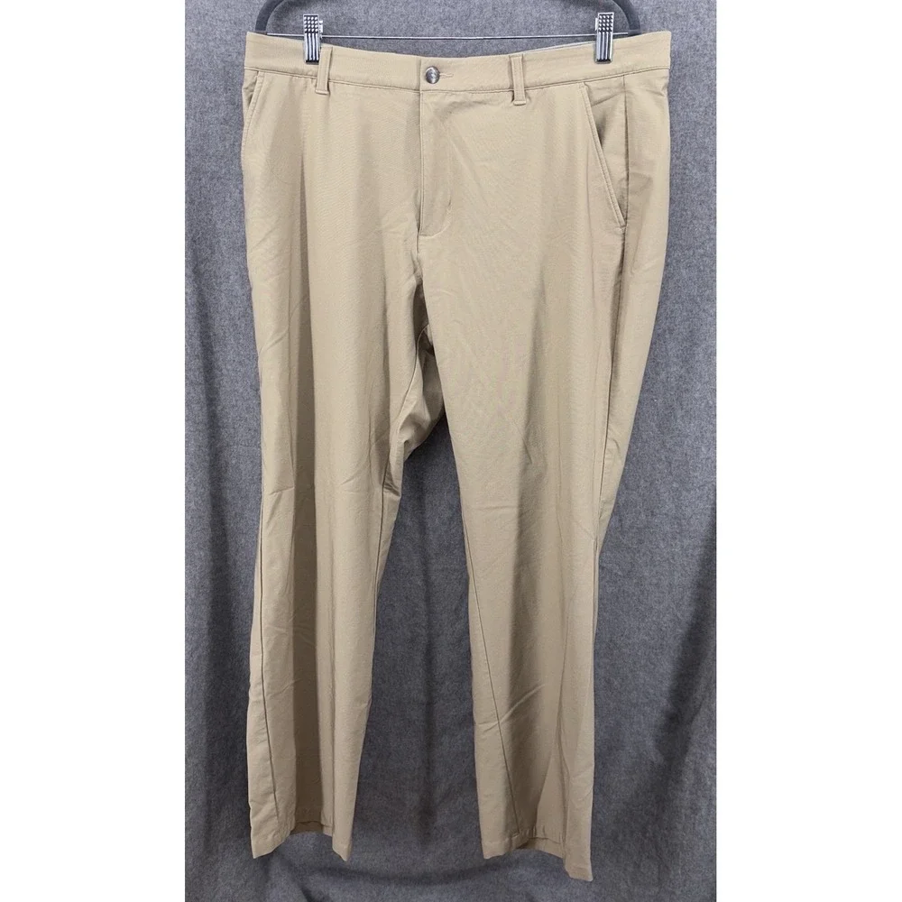 Adidas 365 Men's Golf‎ Pants 36x30 Tan Stretch Waistband